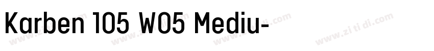 Karben 105 W05 Mediu字体转换